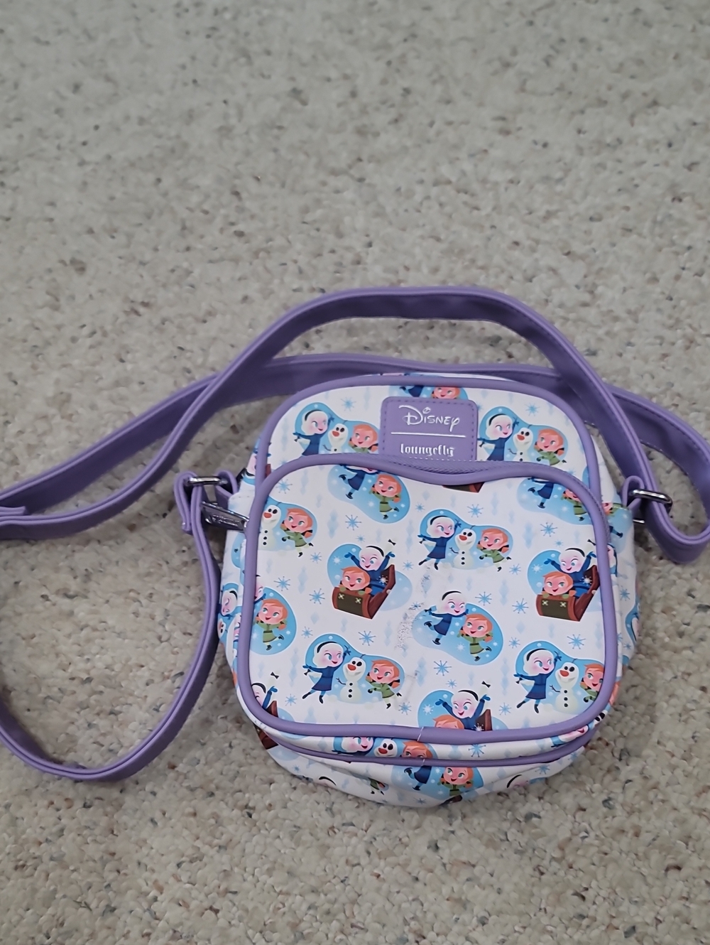 Loungefly Kids Lavender Frozen Character Crossbody Bag